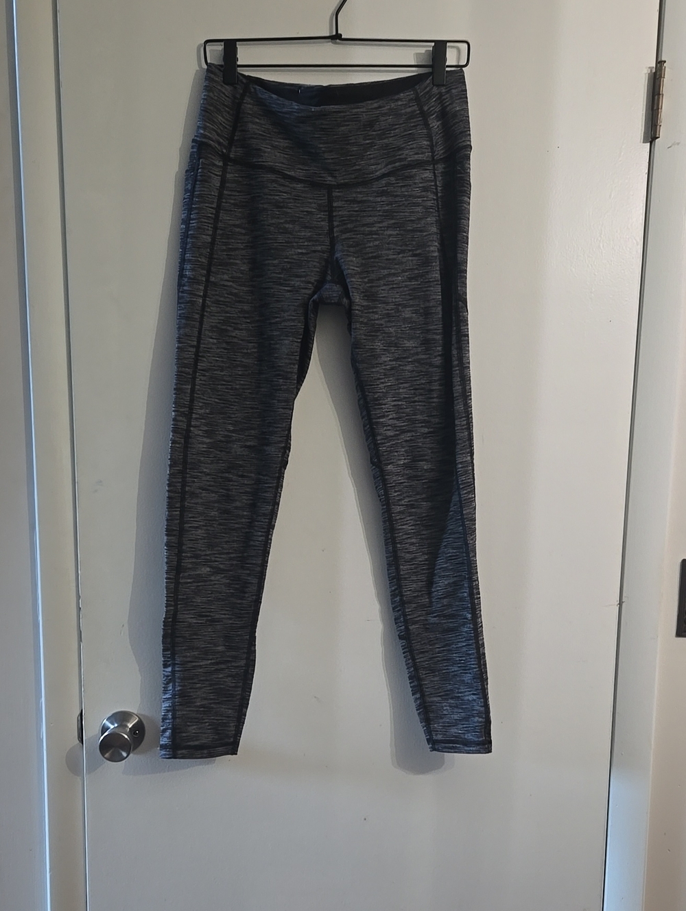 Gray Space-Dye Active Leggings